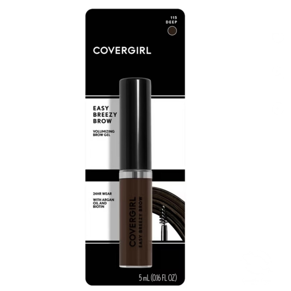 NEW COVERGIRL Easy Breezy Volumizing Brow Gel, 115 Deep